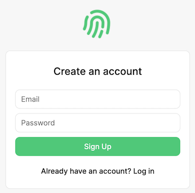 Login Menu