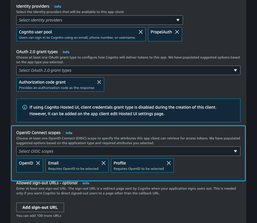 Setting a callback URL